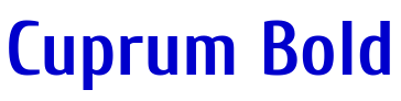 Cuprum Bold fuente